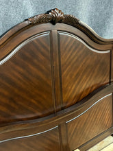 Load image into Gallery viewer, King Size Traditional Dark Wood Bed Frame