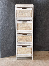 Load image into Gallery viewer, Rustic Coastal Basket Drawer Chest
