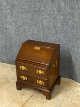 Load image into Gallery viewer, Miniature Mahogany Slant-Front Desk with Brass Hardware