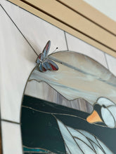 Load image into Gallery viewer, Double-Sided 3D Stained Glass Swan Panel