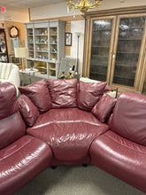 Load image into Gallery viewer, Ekornes Stressless Eldorado 3 Piece Leather Sectional With Storage Ottoman