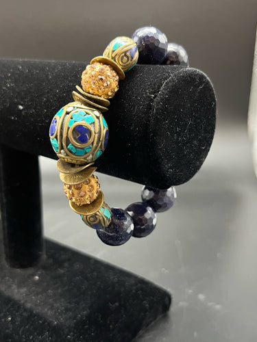 Robin Steele Beaded Stretch Bracelet