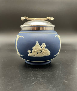 Adams Jasperware Porcelain Blue 2 Piece Creamer and/or Sugar
