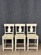 Load image into Gallery viewer, Set of 3 Pier 1 Imports Cottage Style Counter Stools
