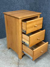Load image into Gallery viewer, Solid Cherry 3 Drawer Nightstand