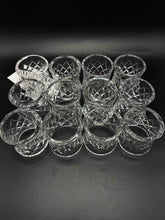 Load image into Gallery viewer, 12 Piece Waterford Clear Crystal Napkin rings