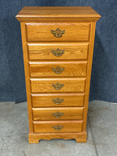 Load image into Gallery viewer, Oak 7-Drawer Lingerie Chest