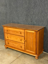 Load image into Gallery viewer, Maple 3-Drawer Dresser with Cabinet Door