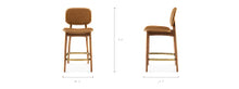 Load image into Gallery viewer, *NEW-OPEN BOX* PAIR Castlery Kelsey Leather Counter Stool