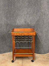 Load image into Gallery viewer, Bar Cart with Wine Storage &amp; Casters