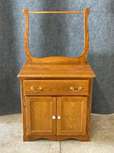 Load image into Gallery viewer, Solid Oak Cabinet with Towel Bar