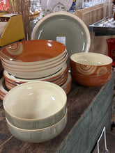 Load image into Gallery viewer, Denby Pottery Olive Orange-Red 16 Piece Swirl Creamer and/or Sugar