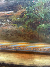 Load image into Gallery viewer, George Frank Higgins Woodland Path Landscape Oil on Canvas