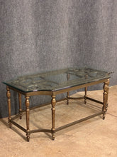 Load image into Gallery viewer, Ornate Metal &amp; Glass Coffee Table