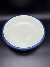 Load image into Gallery viewer, Pottery Beige 3 Piece Blue Round Fruit Serving bowl