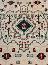 Load image into Gallery viewer, Southwestern Style Wool Area Rug with Green Border