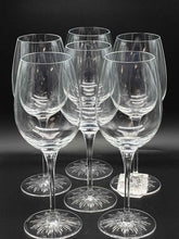Load image into Gallery viewer, "Clearly Waterford" by Waterford Crystal Set of 6 Red Wine With Star Cut Foot