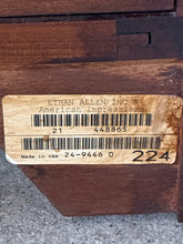 Load image into Gallery viewer, Ethan Allen American Impressions Cherry Credenza/Storage Cabinet With Glass Top