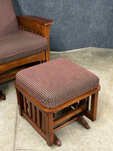 Load image into Gallery viewer, Ethan Allen Mission Style Glider &amp; Ottoman