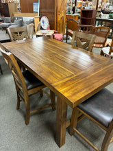 Load image into Gallery viewer, Rustic Counter Height 5-Piece Dining Set