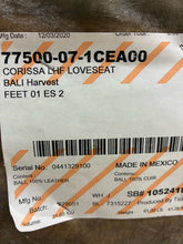 Load image into Gallery viewer, Palliser Corissa Cream Leather Sectional Sofa