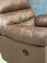 Load image into Gallery viewer, Brown Leather Rocker Recliner