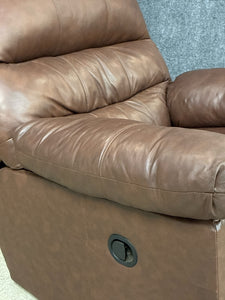 Brown Leather Rocker Recliner