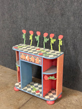 Load image into Gallery viewer, Whimsical Hand-Painted Rose Accent Child Desk