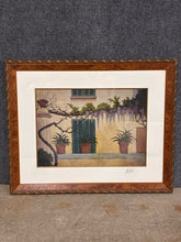 Load image into Gallery viewer, Tom Cooke, Architectural Courtyard, signed print, framed