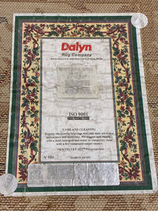 Dalyn Black and Tan Floral Area Rug