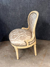 Load image into Gallery viewer, Louis XVI Style Painted &amp; Upholstered Boudoir Chair