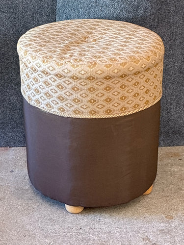 Round Upholstered Accent Ottoman