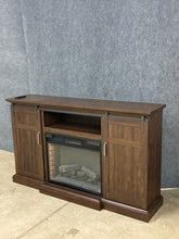 Load image into Gallery viewer, Rustic Style Electric Fireplace Media Console