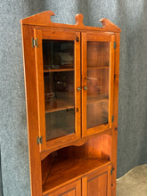 Load image into Gallery viewer, Mastercraft Pine Corner Display Cabinet