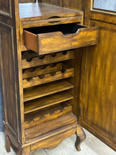 Load image into Gallery viewer, French Country Lighted Wine Cabinet