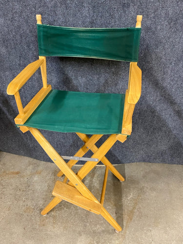 Tall Directors Chair with Green Canvas