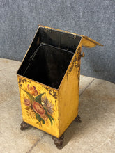 Load image into Gallery viewer, Antique Hand-Painted Coal Scuttle