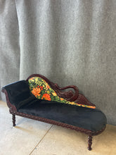 Load image into Gallery viewer, Victorian-Style Swan Carved Chaise Lounge