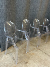 Load image into Gallery viewer, Set of 4 Clear Acrylic Armchairs