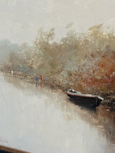 Load image into Gallery viewer, Segrelles Autumn River Landscape Oil Painting Art