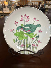 Load image into Gallery viewer, Porcelain Asian Floral White Print Plate