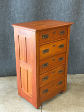 Load image into Gallery viewer, Vontage Oak 5-Drawer Tall Chest