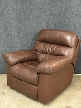 Load image into Gallery viewer, Brown Leather Rocker Recliner
