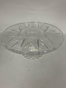 Waterford Crystal Clear Round Cake plate/stand