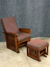 Load image into Gallery viewer, Ethan Allen Mission Style Glider &amp; Ottoman
