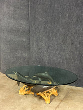 Load image into Gallery viewer, Wyland Signed Limited Edition Glass-Top Dolphin Coffee Table