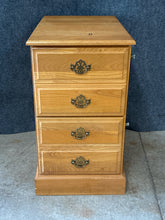 Load image into Gallery viewer, Solid Oak Office File Cabinet