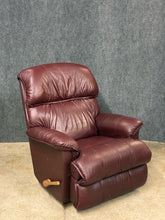 Load image into Gallery viewer, La-Z-Boy Red Leather Swivel Rocker Recliner