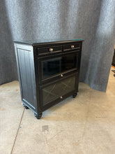 Load image into Gallery viewer, American Drew Black Wine Cabinet