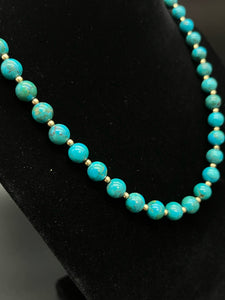 Gold Turquoise Necklace